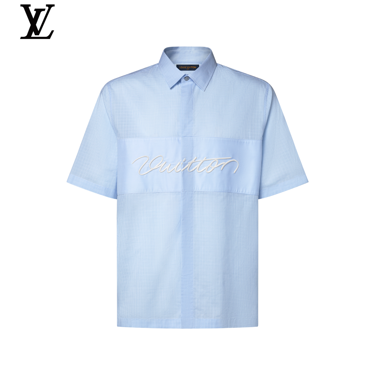 Louis Vuitton Embroidered Signature Short-Sleeve Shirt