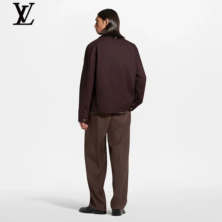 Louis Vuitton Brown Pleated Trousers