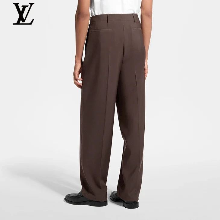 Louis Vuitton Brown Pleated Trousers