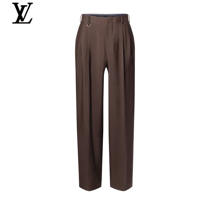 Louis Vuitton Brown Pleated Trousers