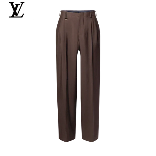 Louis Vuitton Brown Pleated Trousers