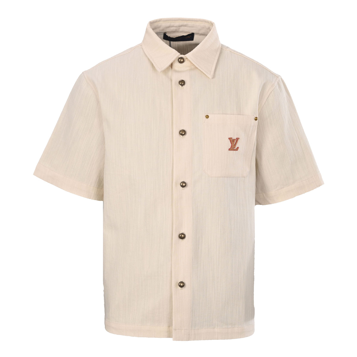 Louis Vuitton Leather-Blend Short-Sleeve Shirt | Designer Smart Casual