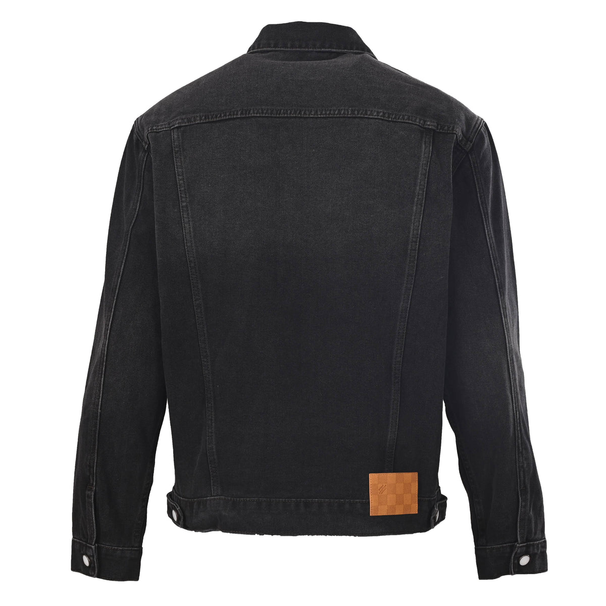 Louis Vuitton Truck Embroidered Denim Jacket - Garment-Washed Fitted Designer Casual Outerwear