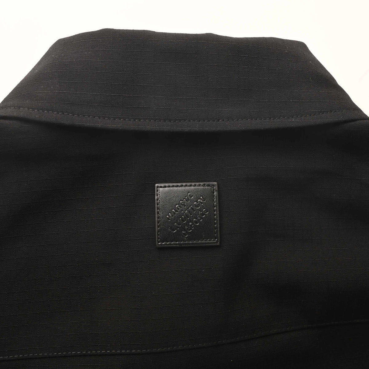 Louis Vuitton Metal Logo Workwear Jacket with Leather Sleeve Panels | Luxury Designer Utility-Inspired Streetwear