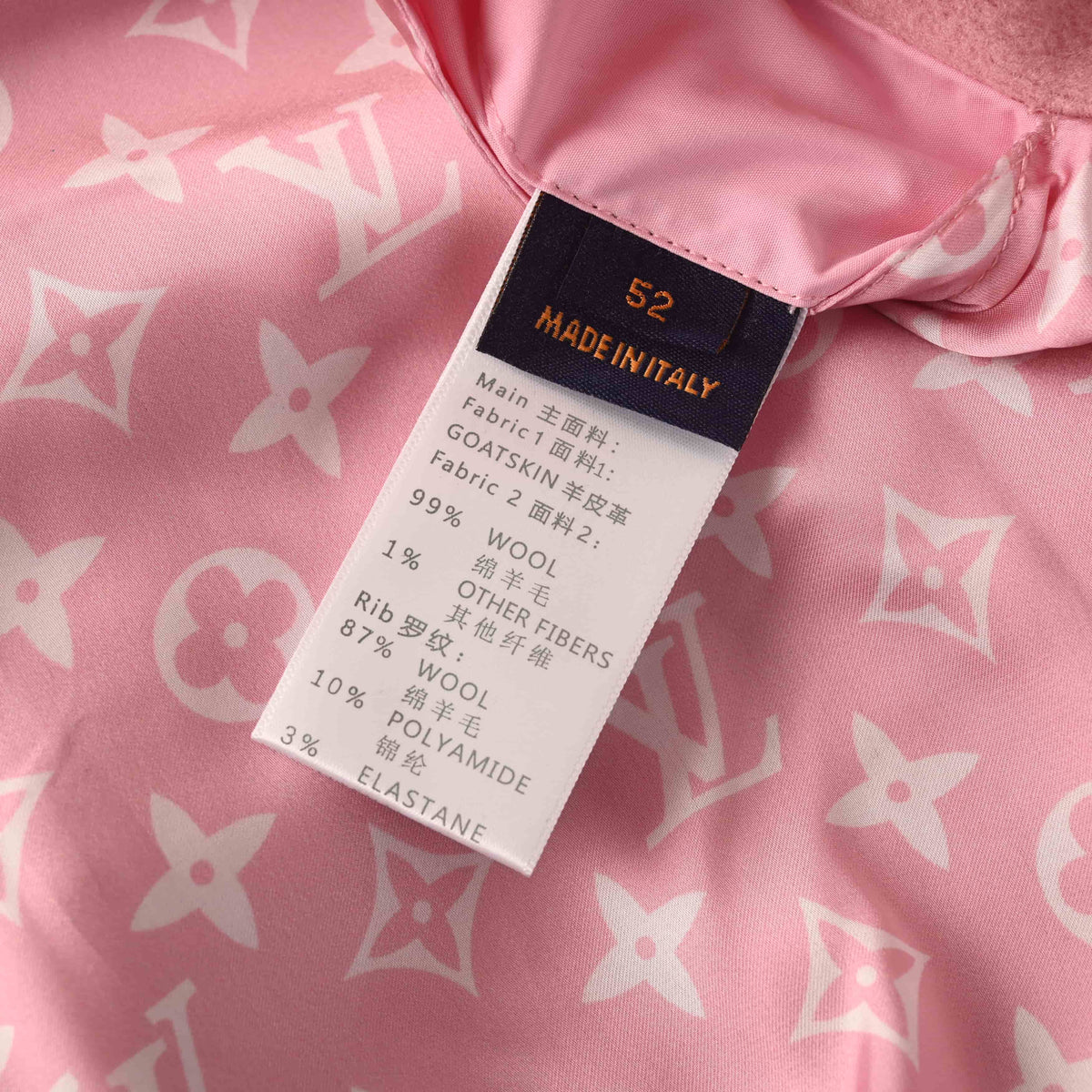 Louis Vuitton Monogram-Lined Varsity Jacket with Statement Back Lettering | Designer Baseball Streetwear Style