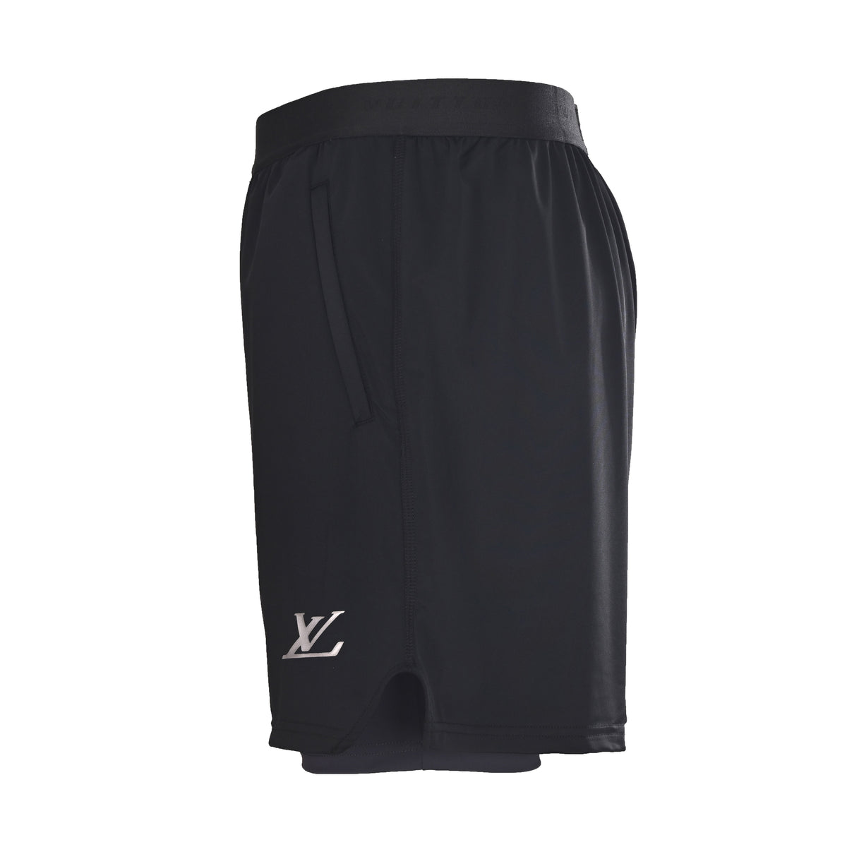 Louis Vuitton Double-Layer Logo Print Shorts | Designer Athleisure Style