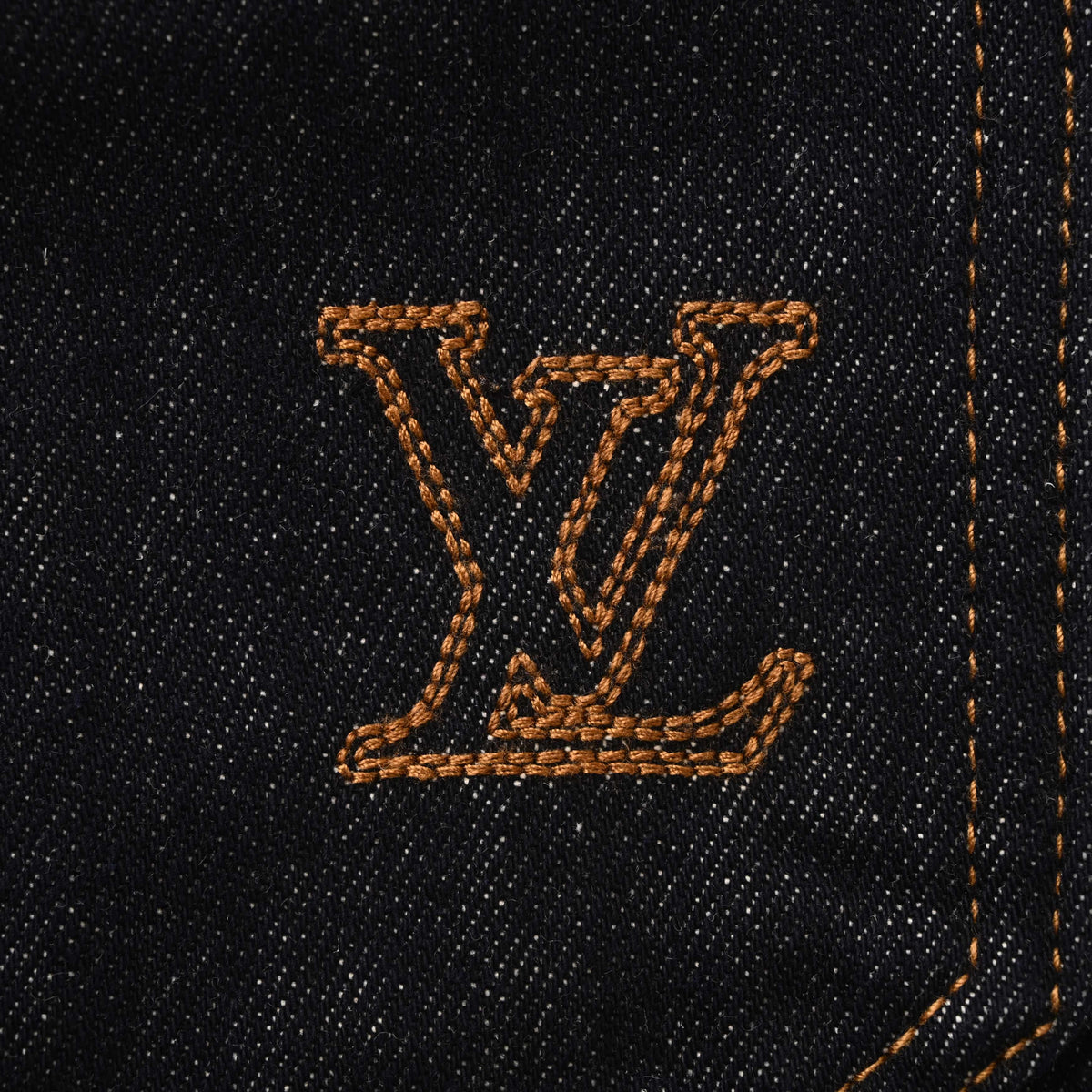 Louis Vuitton Panelled Embroidered Jeans | Full-Length Designer Denim Pants for Statement Casual Streetwear
