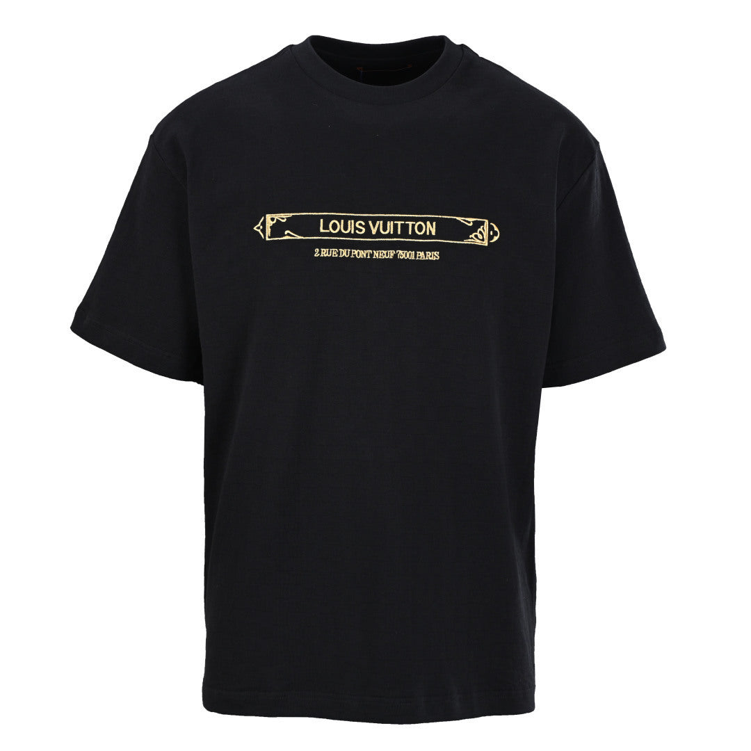 Louis Vuitton Damier Embroidered Piqué Short-Sleeve T-Shirt | Luxury Streetwear