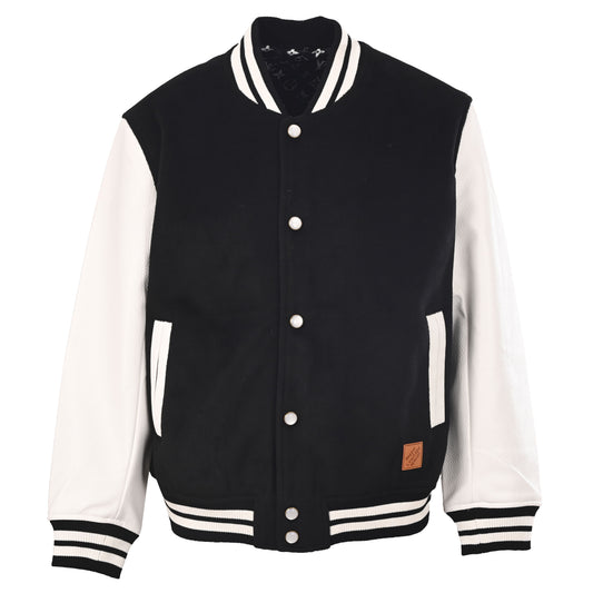 Louis Vuitton Varsity Baseball Jacket with Back Lettering & Monogram Lining | Designer Collegiate Streetwear