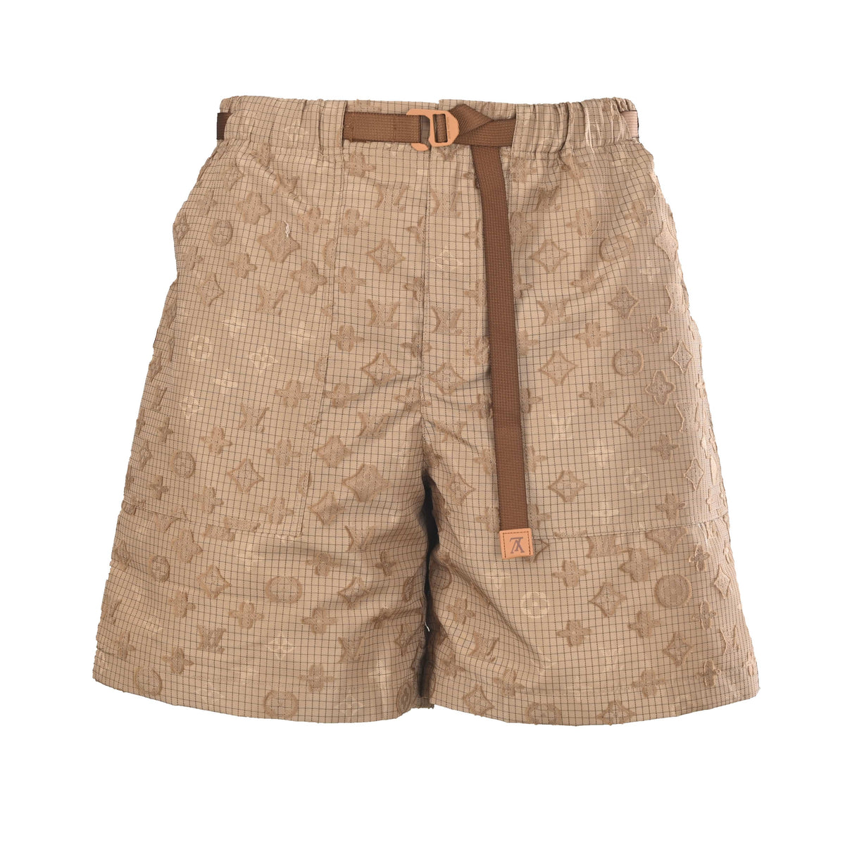 Louis Vuitton All-Over Monogram Jacquard Ripstop Shorts | Luxury Designer Summer Casual & Streetwear Style