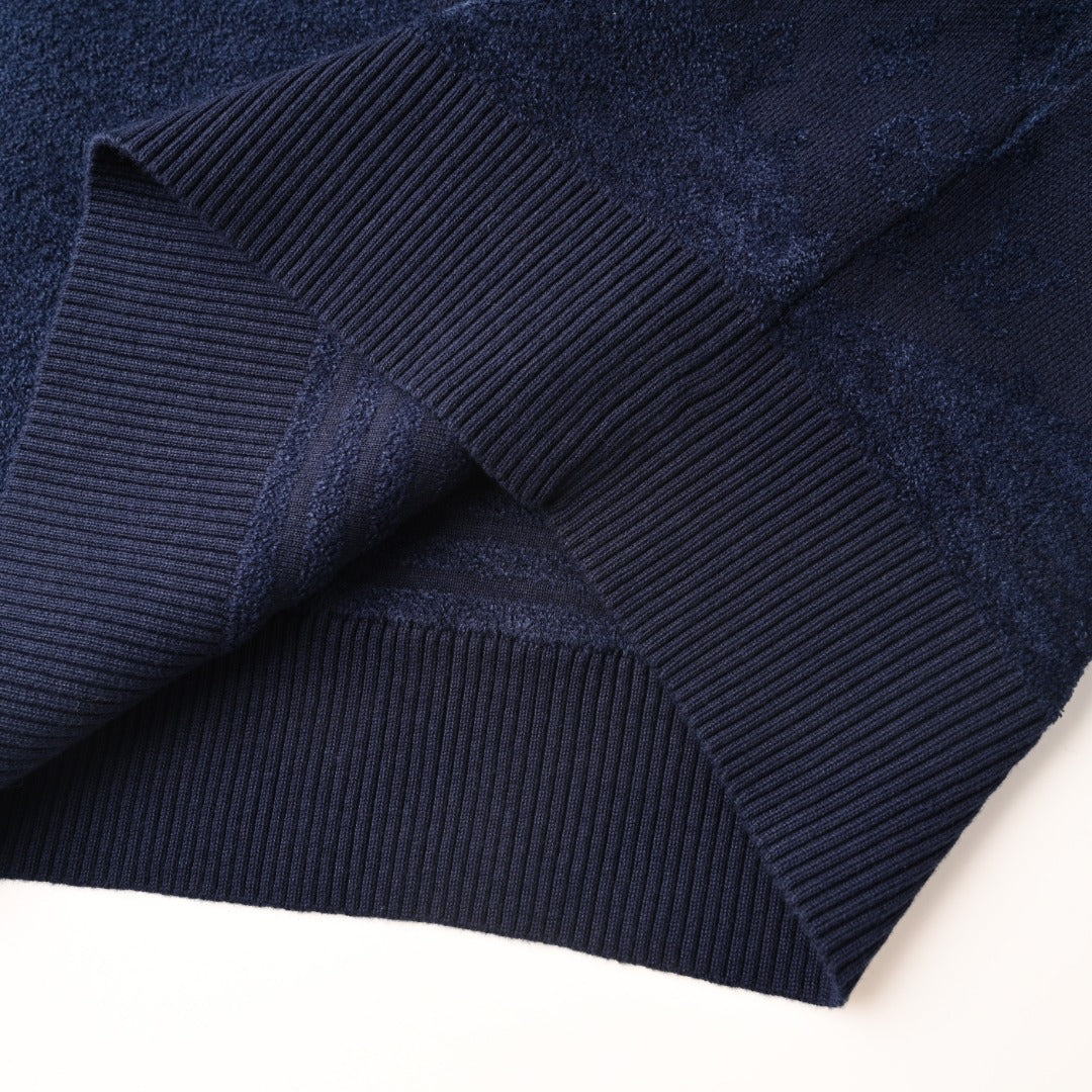 Louis Vuitton Jacquard Panel Knit Hoodie | Luxury Streetwear Layer