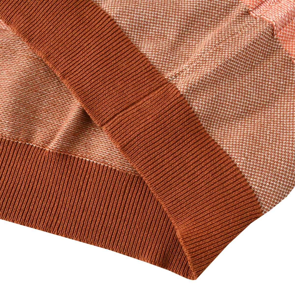 Louis Vuitton Stripe & Checkerboard Knit Polo | Designer Smart Casual
