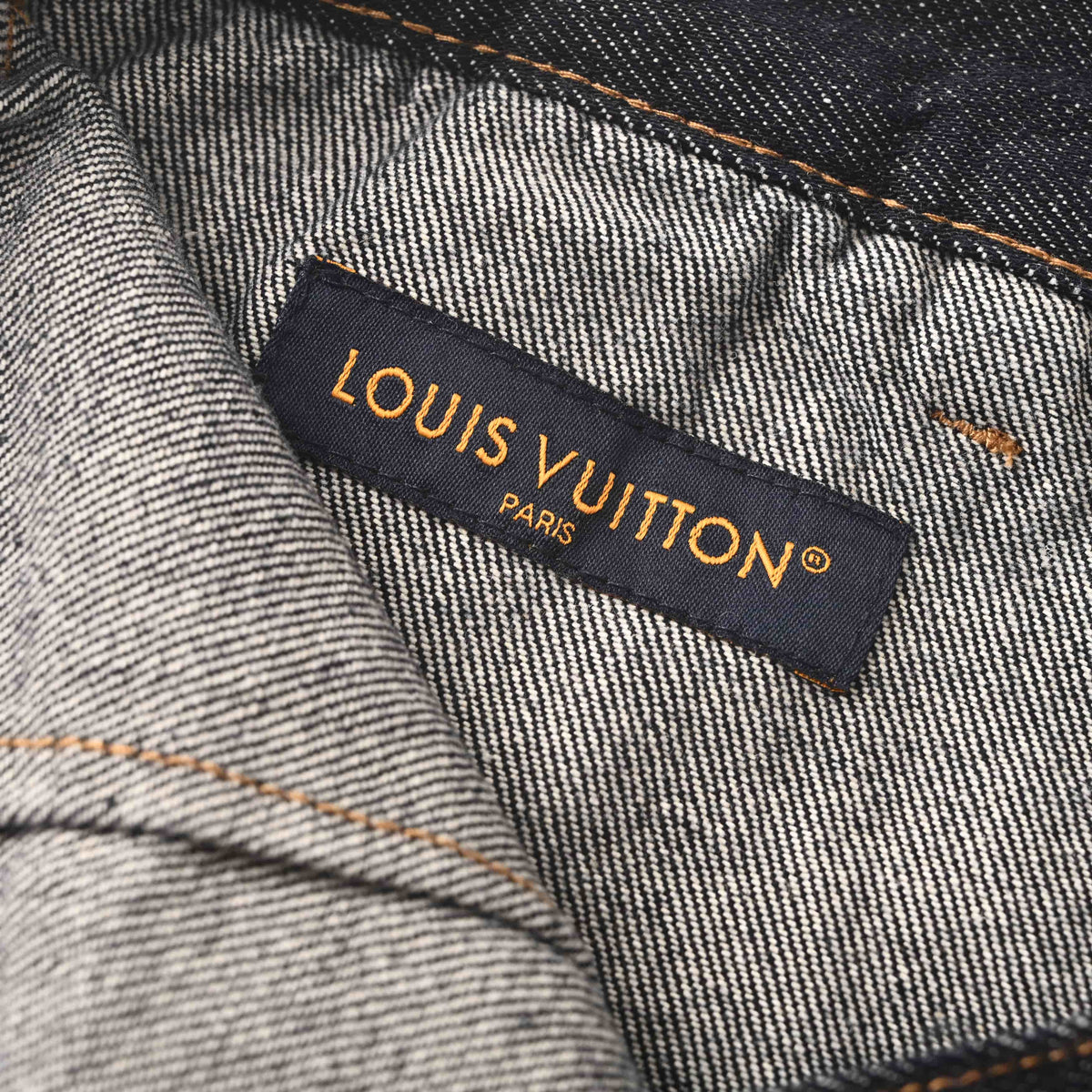 Louis Vuitton Panelled Embroidered Jeans | Full-Length Designer Denim Pants for Statement Casual Streetwear
