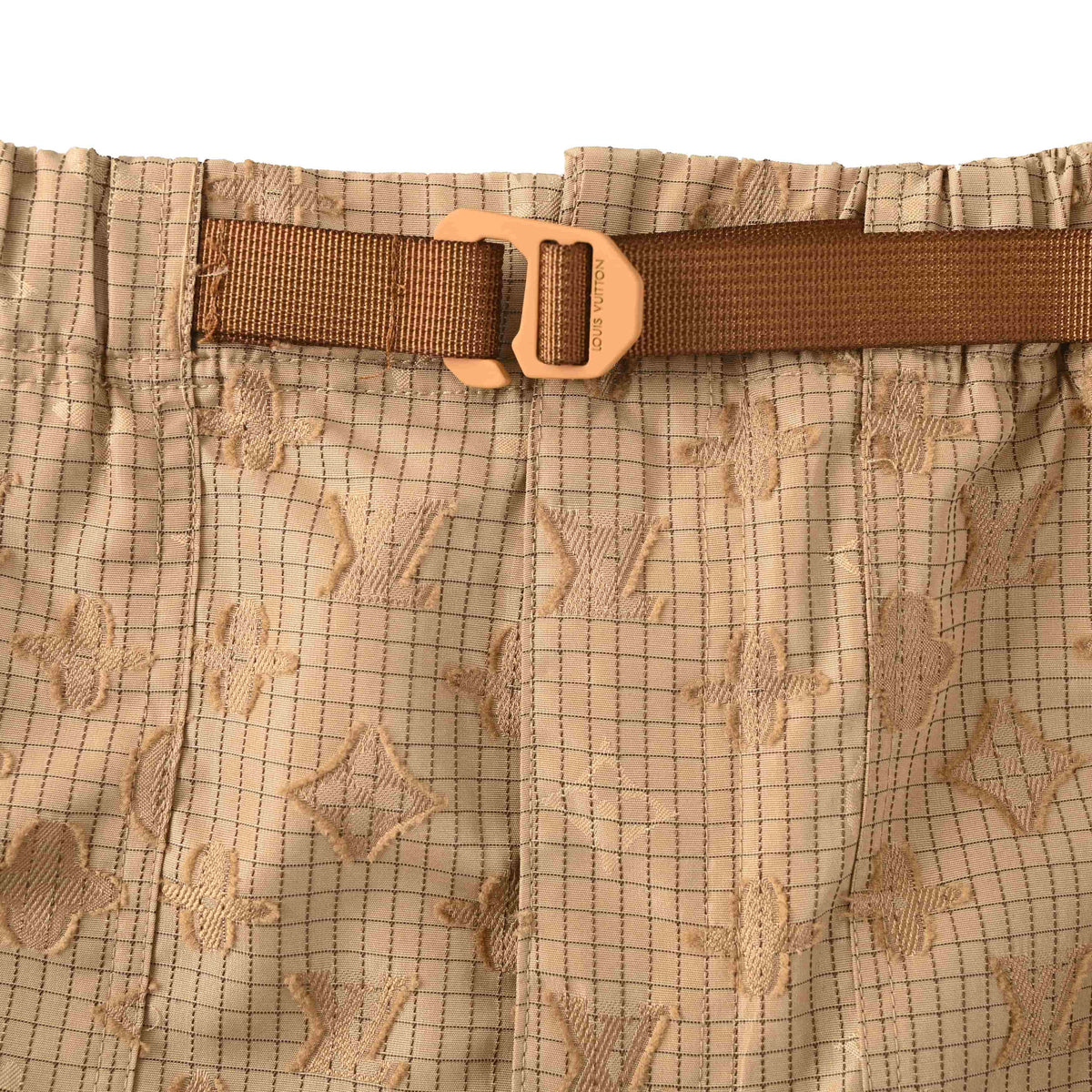 Louis Vuitton All-Over Monogram Jacquard Ripstop Shorts | Luxury Designer Summer Casual & Streetwear Style