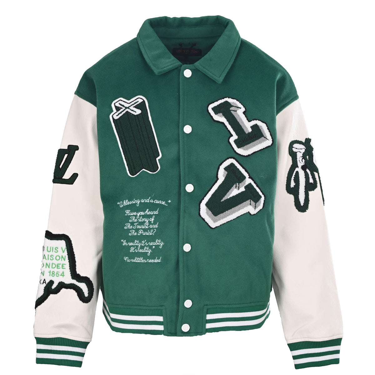 Louis Vuitton Wizard of Oz Baseball Jacket | Designer Varsity-Inspired Outerwear for Statement Casual Streetwear