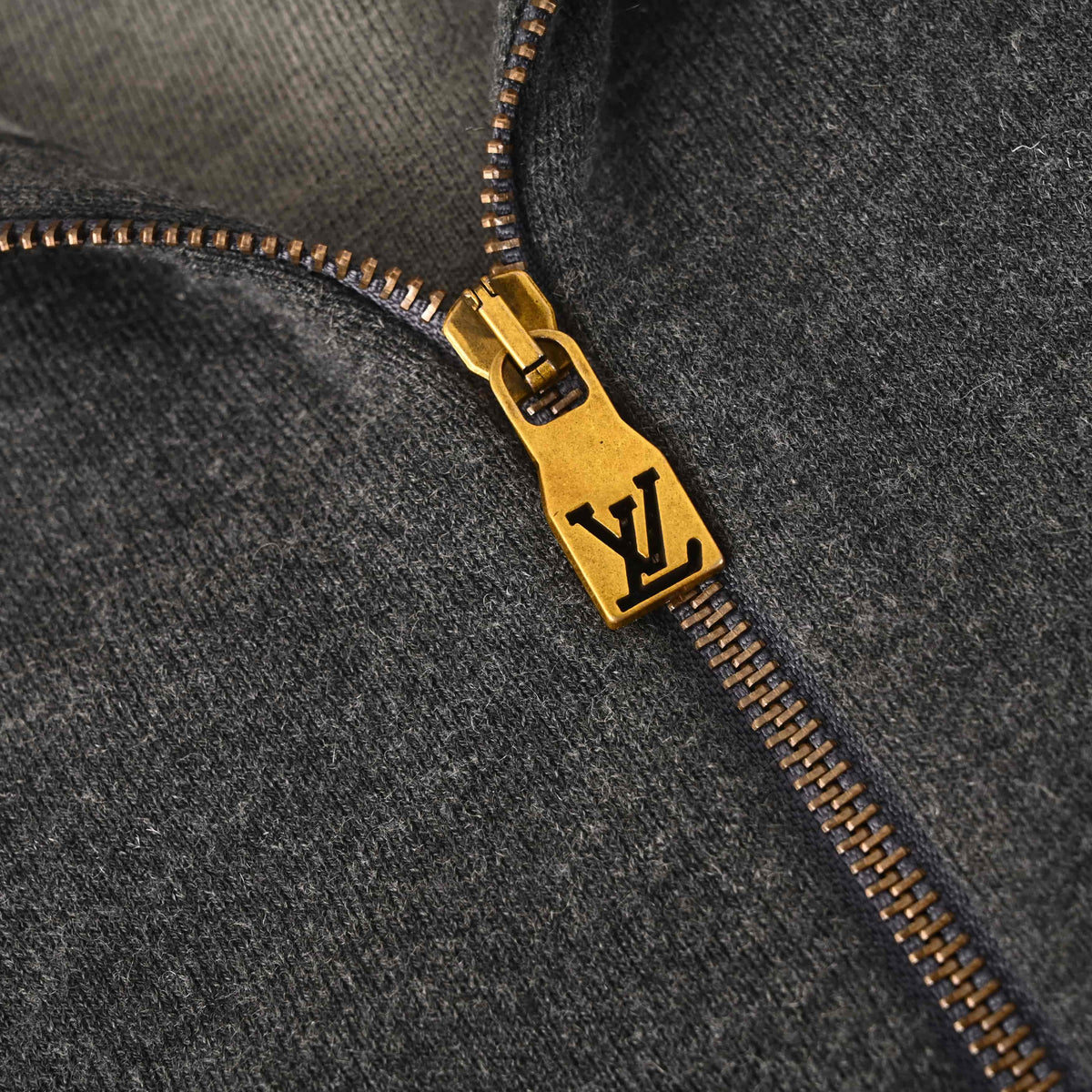 Louis Vuitton Jacquard Collar & Sleeve Knit Jacket | Waist-Defined Double-Knit Sweater Outerwear for Smart-Casual Style