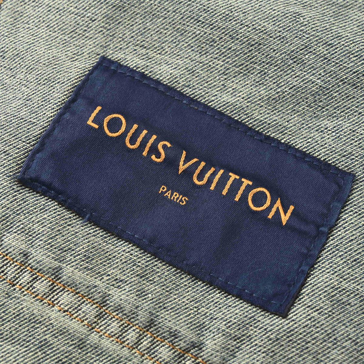 Louis Vuitton Embossed Denim Jacket | Textured Designer Jean Jacket for Casual Streetwear