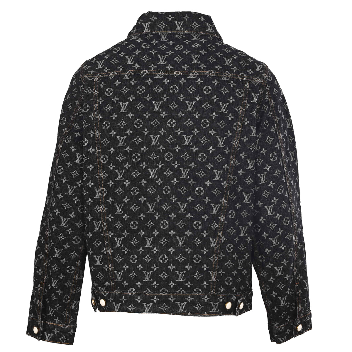 Louis Vuitton All-Over Monogram Denim Jacket | Statement Designer Jean Jacket for Urban Streetwear
