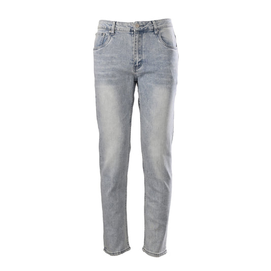 Louis Vuitton Reverse-Hook Back Print Jeans - Heavy-Washed Distressed Denim, Designer Streetwear