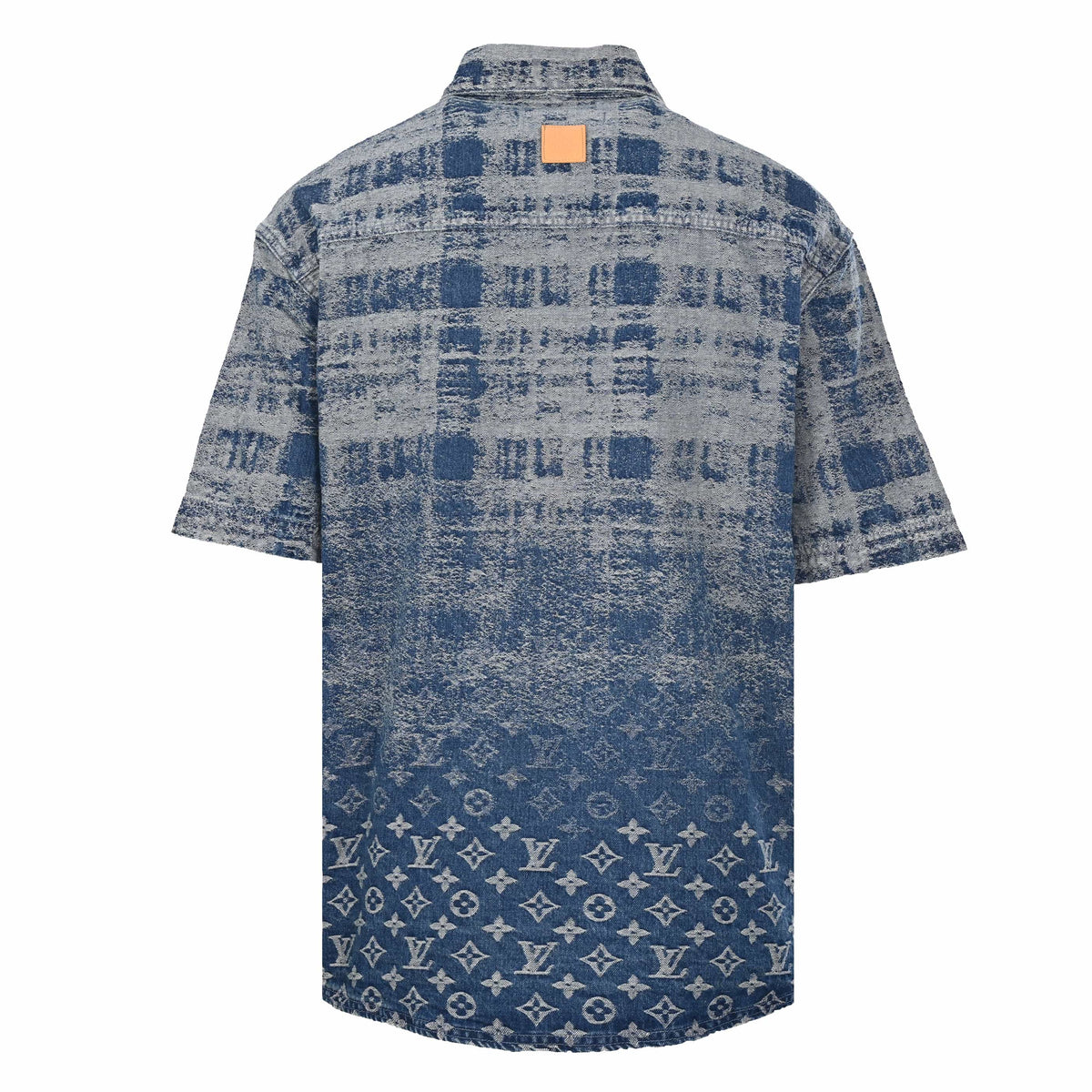 Louis Vuitton Check Gradient Jacquard Denim Shirt | Luxury Casual Designer