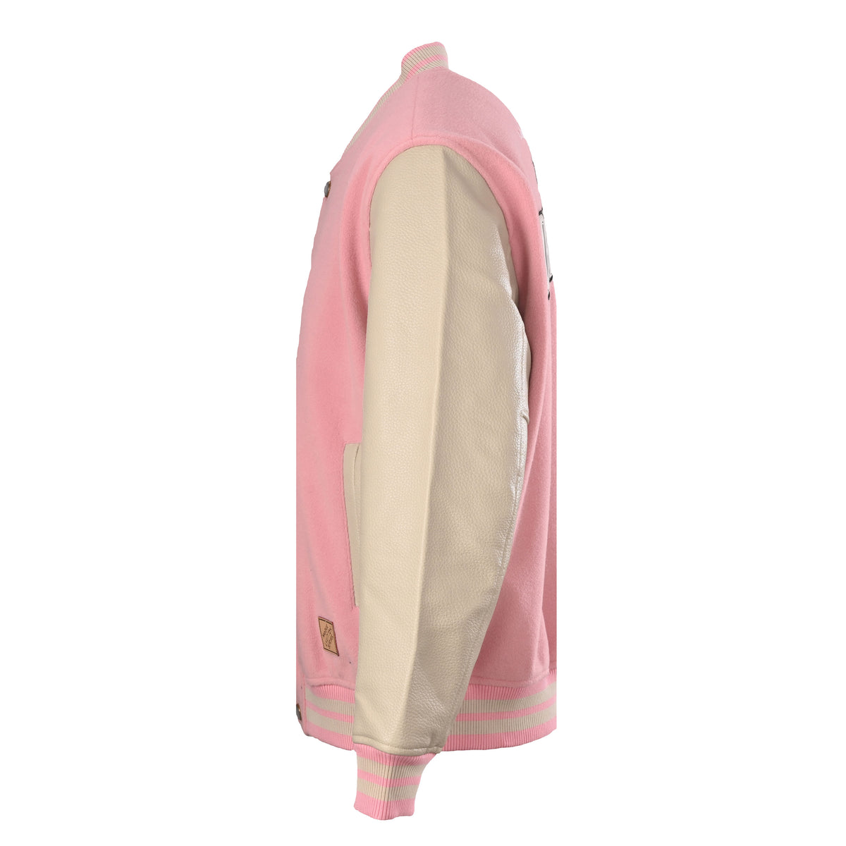 Louis Vuitton Monogram-Lined Varsity Jacket with Statement Back Lettering | Designer Baseball Streetwear Style