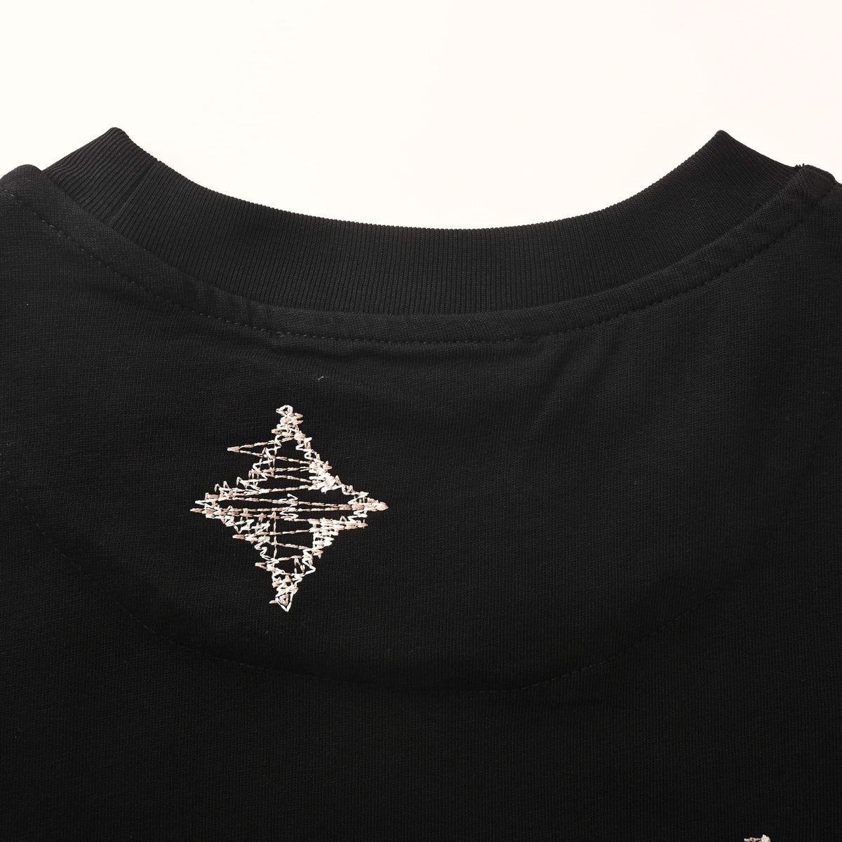 Louis Vuitton Black Monogram Embroidered T-Shirt | Designer Streetwear
