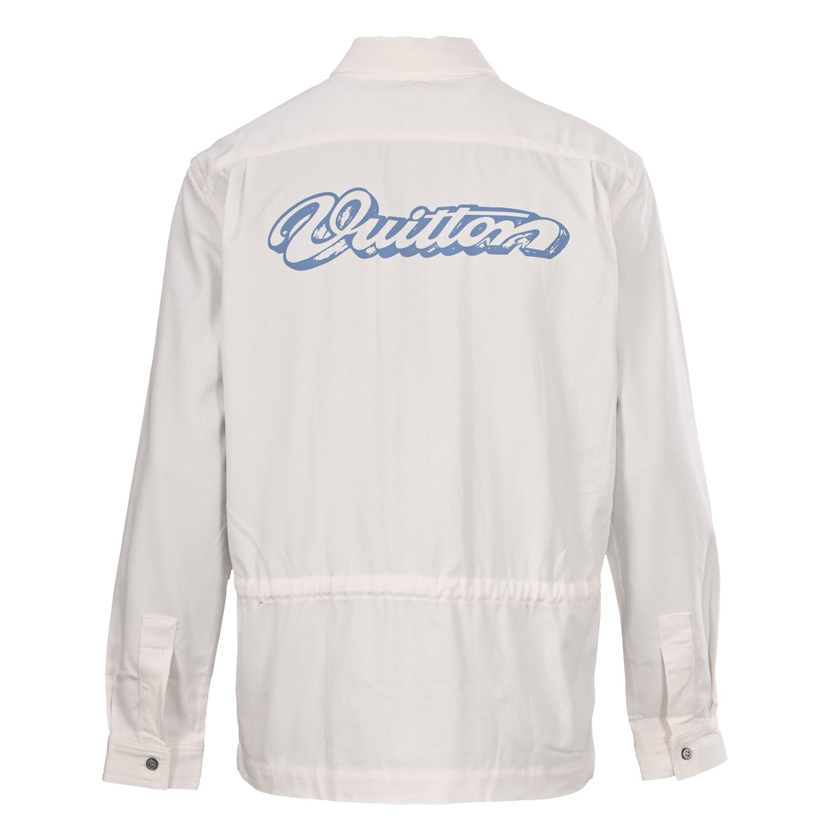 Louis Vuitton Leather Patch Printed Shirt Jacket | Designer Streetwear Essential