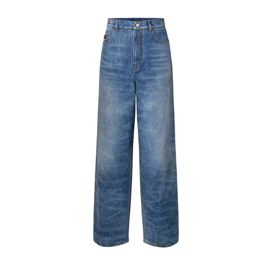 Louis Vuitton Washed Vintage Wide-Leg Jeans