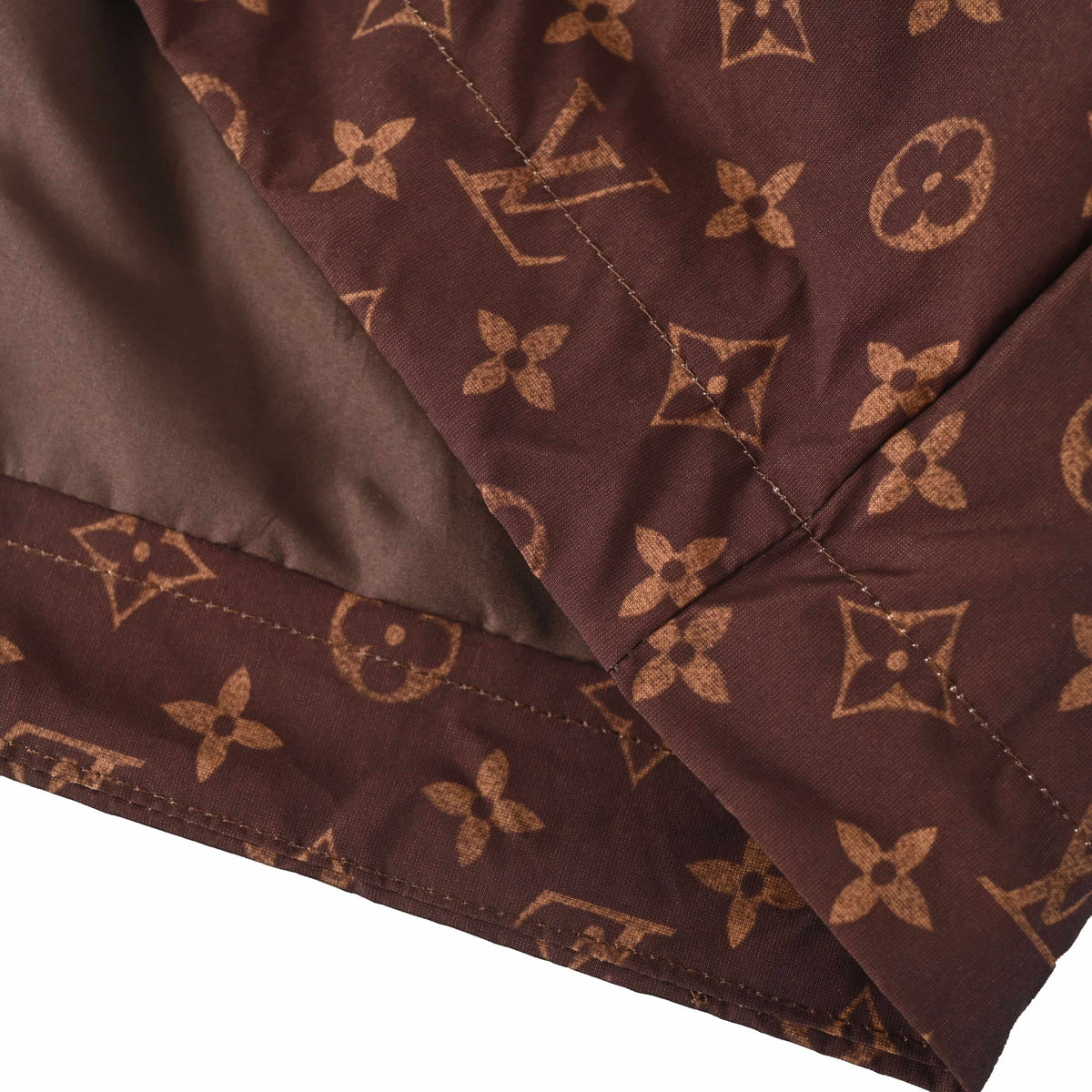 Louis Vuitton All-Over Monogram Hooded Windbreaker with Leather Trim | Technical Designer Jacket & Urban Streetwear