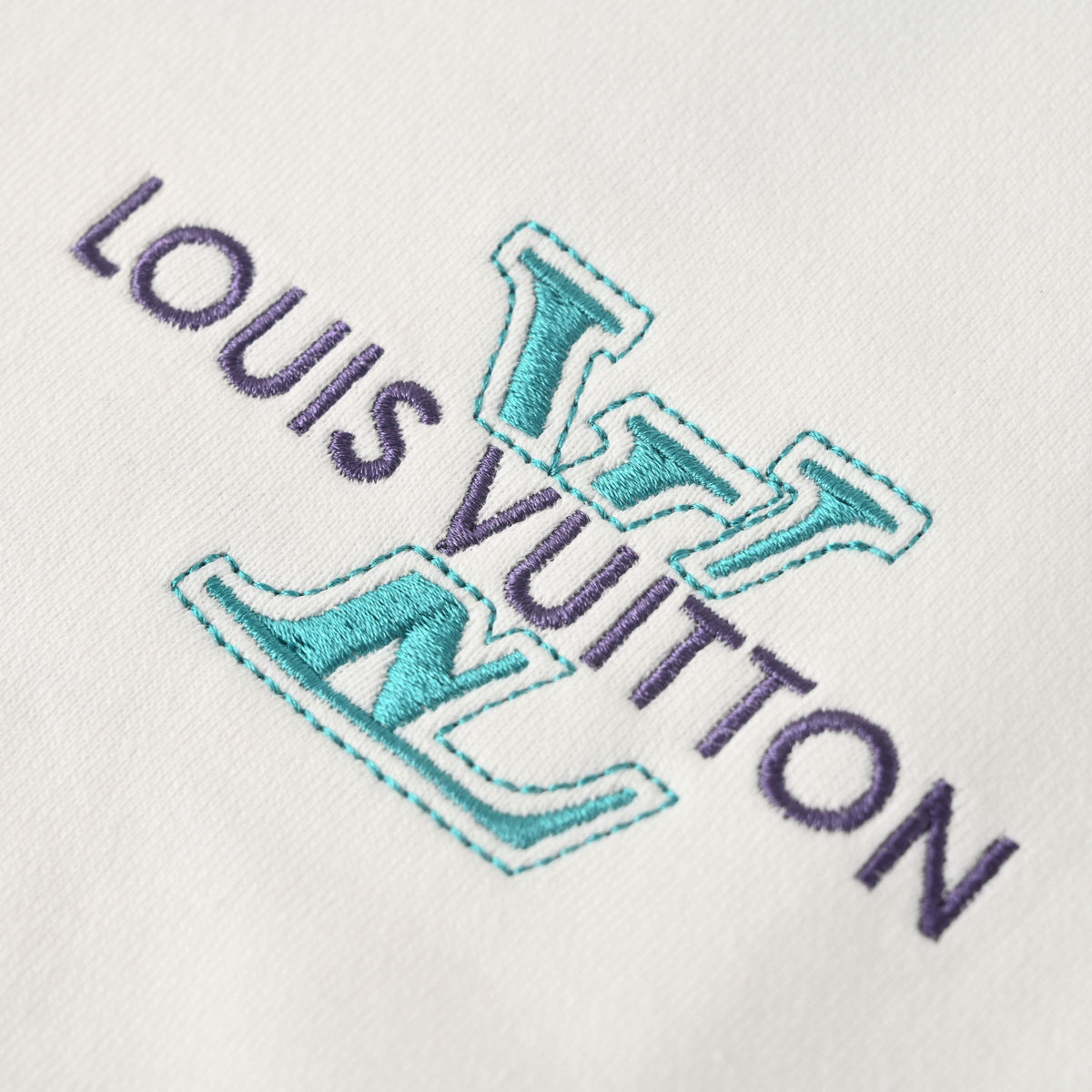 Louis Vuitton Embroidered Monogram Letter Sweatshirt | Designer Crewneck Pullover for Elevated Casual Streetwear