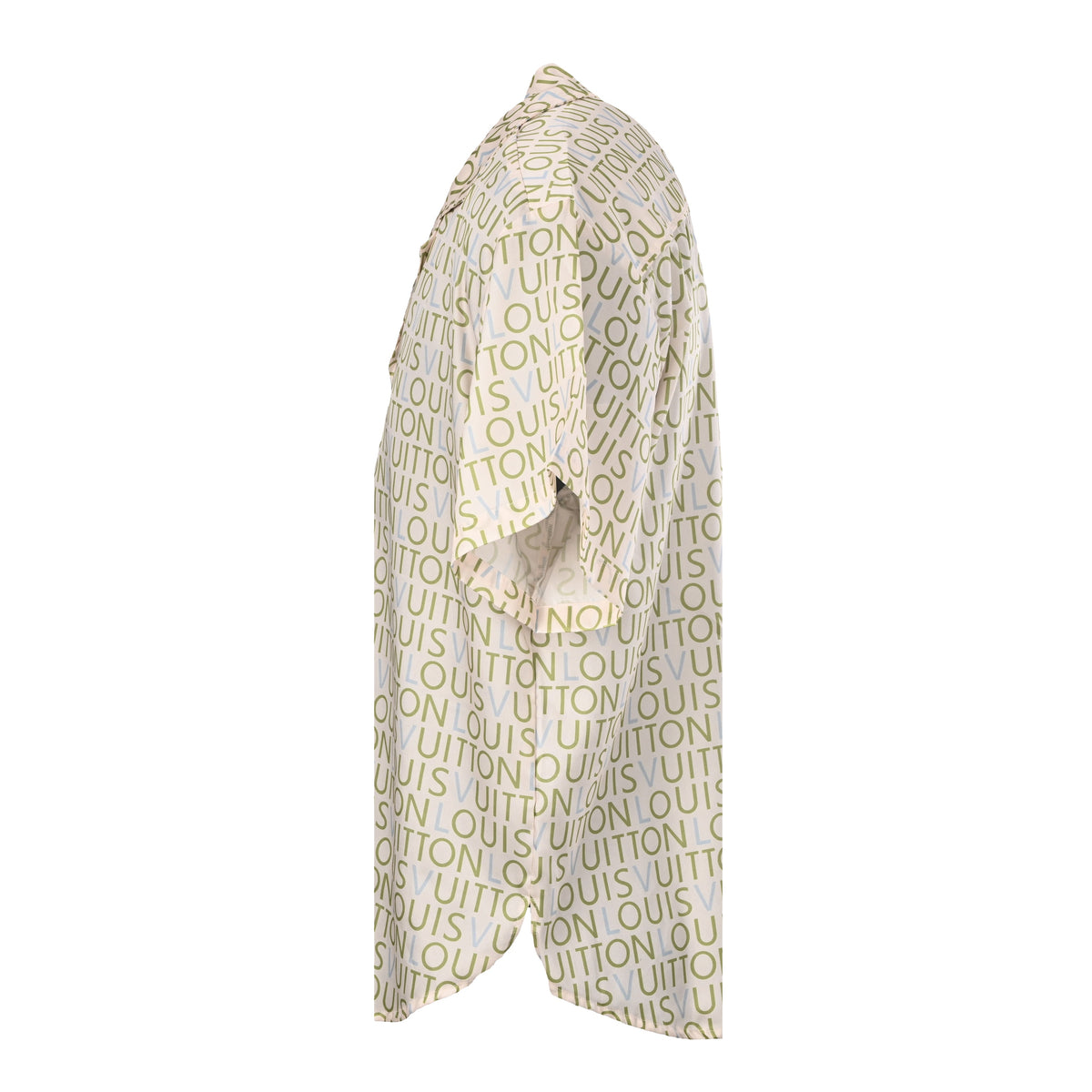 Louis Vuitton All-Over Letter Print Short-Sleeve Shirt | Resort Style