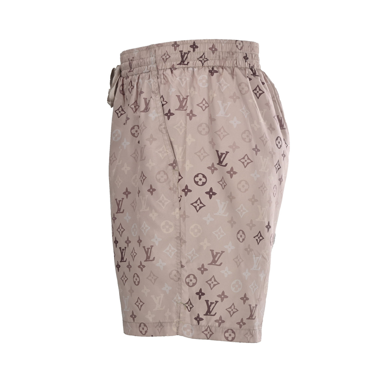 Louis Vuitton Khaki Monogram Drawstring Shorts | Designer Vacation Style