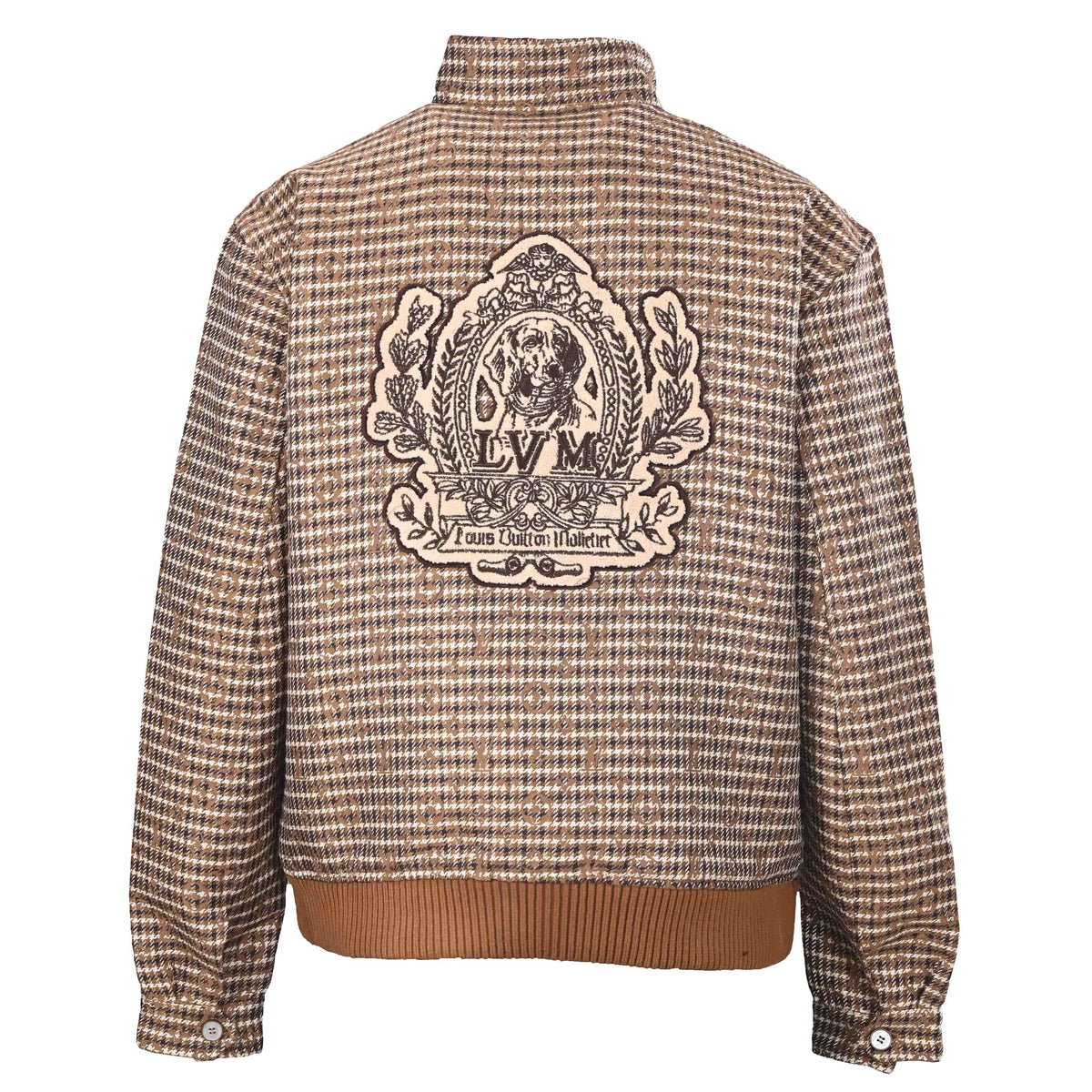 Louis Vuitton Houndstooth Monogram Jacket | Designer Patterned Outerwear for Smart Casual and Modern Streetwear