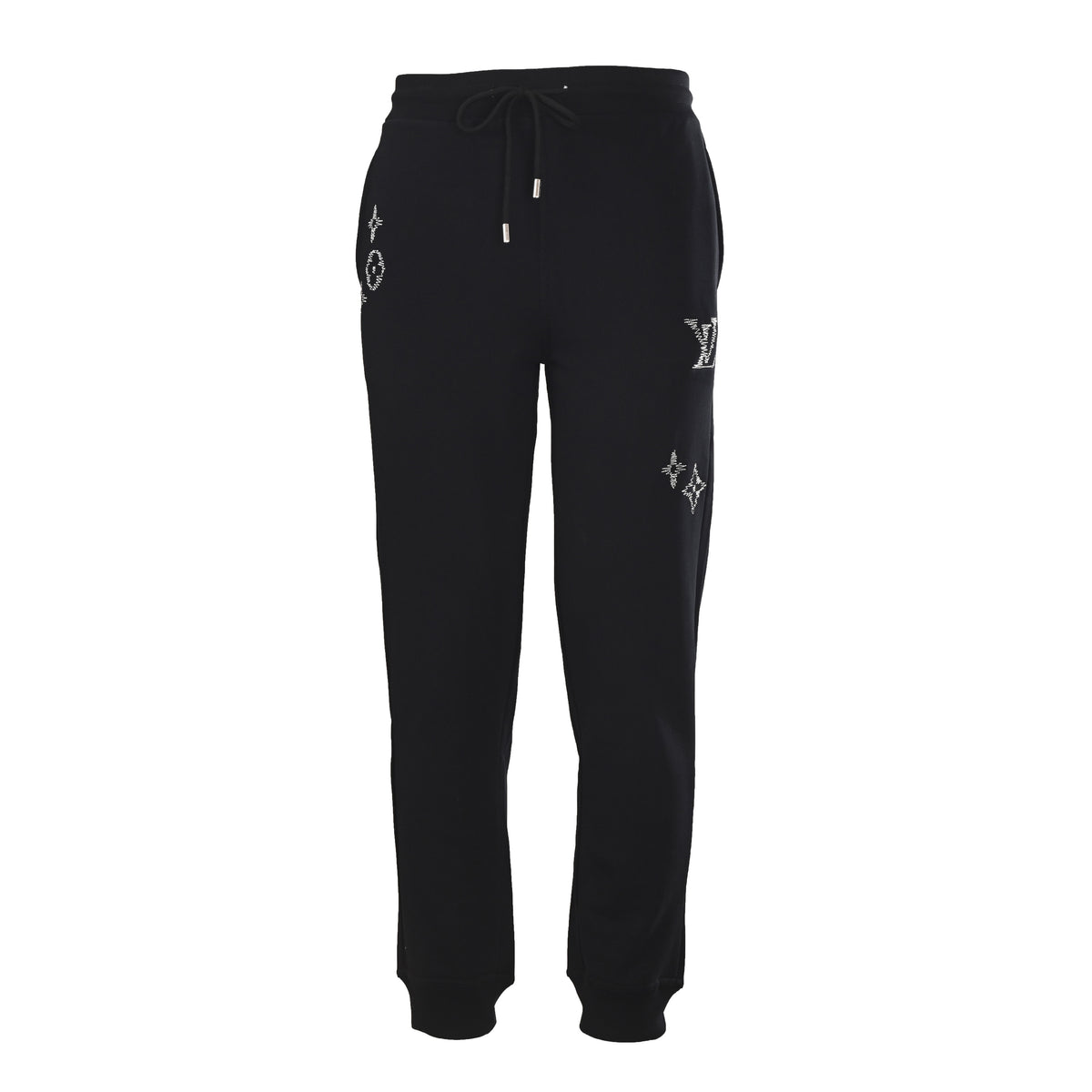 Louis Vuitton Sketch Monogram Embroidered Pants - Lightweight Unisex Designer Trousers for Casual Streetwear