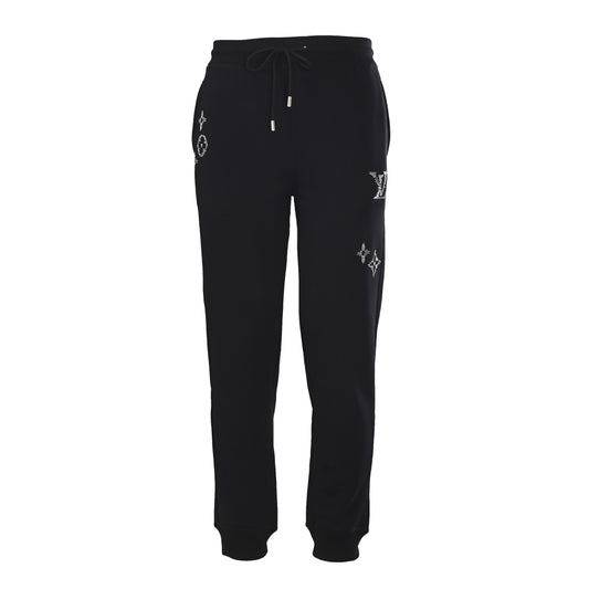 Louis Vuitton Sketch Monogram Embroidered Pants - Lightweight Unisex Designer Trousers for Casual Streetwear