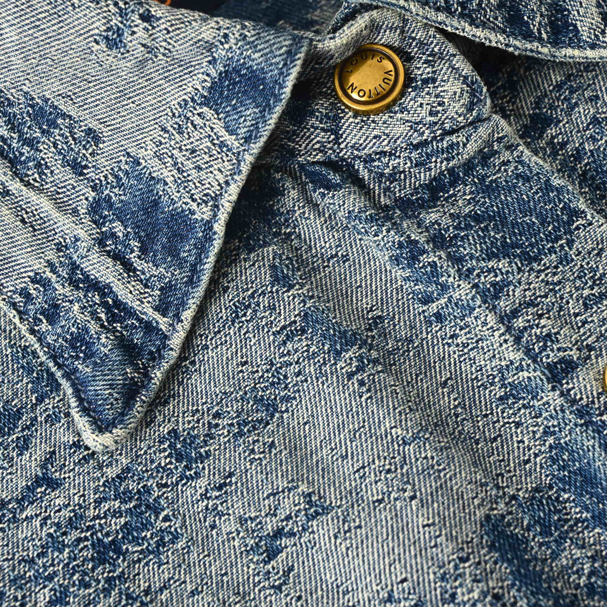 Louis Vuitton Check Gradient Jacquard Denim Shirt | Luxury Casual Designer