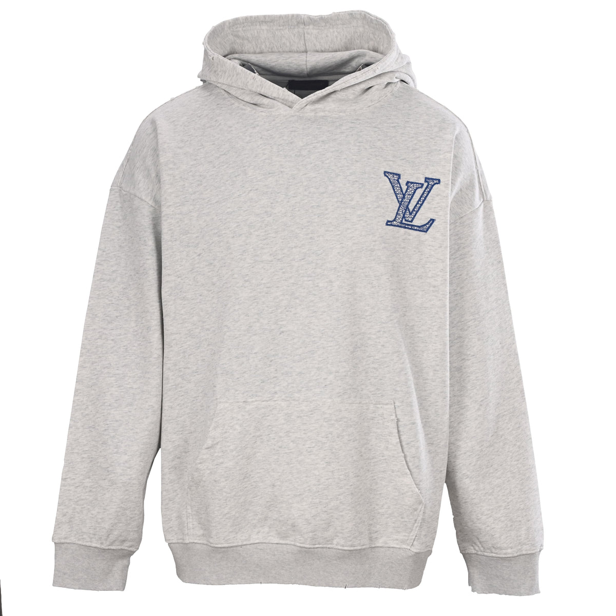 Louis Vuitton Tatami-Stitch Embroidered Logo Hoodie | Designer Streetwear Hooded Sweatshirt