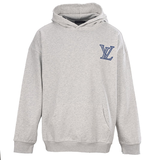 Louis Vuitton Tatami-Stitch Embroidered Logo Hoodie | Designer Streetwear Hooded Sweatshirt