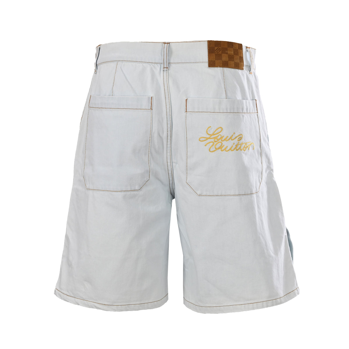 Louis Vuitton Blooming Floral Embroidered Denim Shorts | Luxury Summer Style