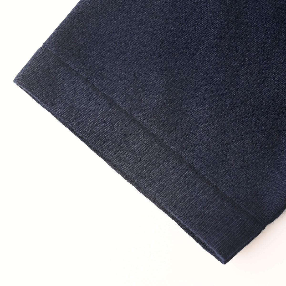 Louis Vuitton Navy Leather Logo Knit T-Shirt | Luxury Casual Crew Neck
