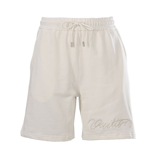 Louis Vuitton Lettered Hem Shorts | Luxury Off-Duty Summer Style