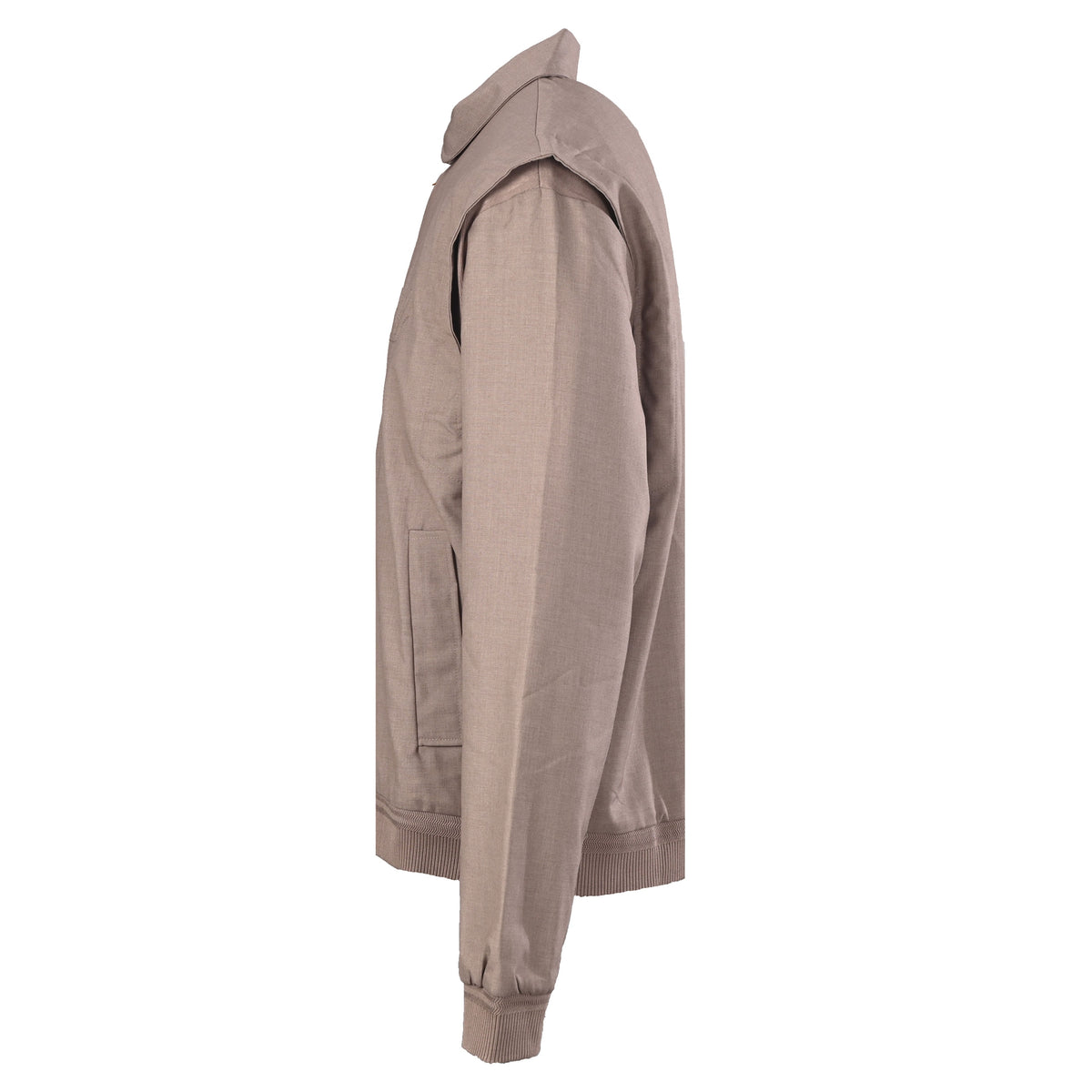 Louis Vuitton Khaki Wool Collared Jacket - Designer Smart Casual Outerwear for Refined Everyday Layering