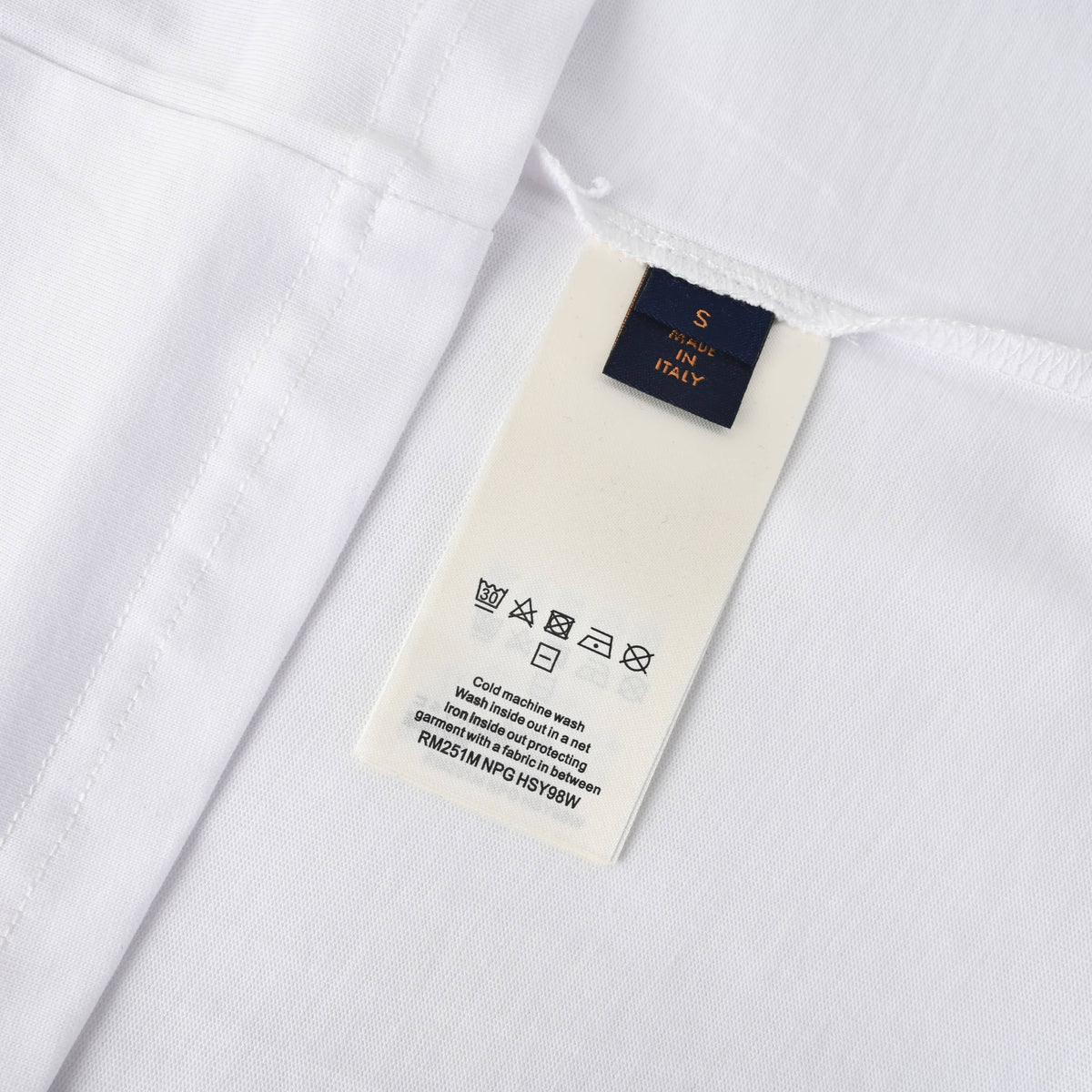 Louis Vuitton White Gold Floral Embroidered T-Shirt | Luxury Statement Tee