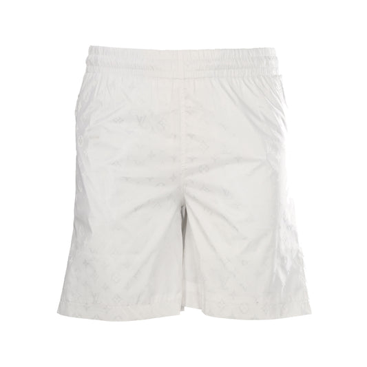 Louis Vuitton Tonal Monogram Jacquard Beach Shorts | Luxury Resort Wear