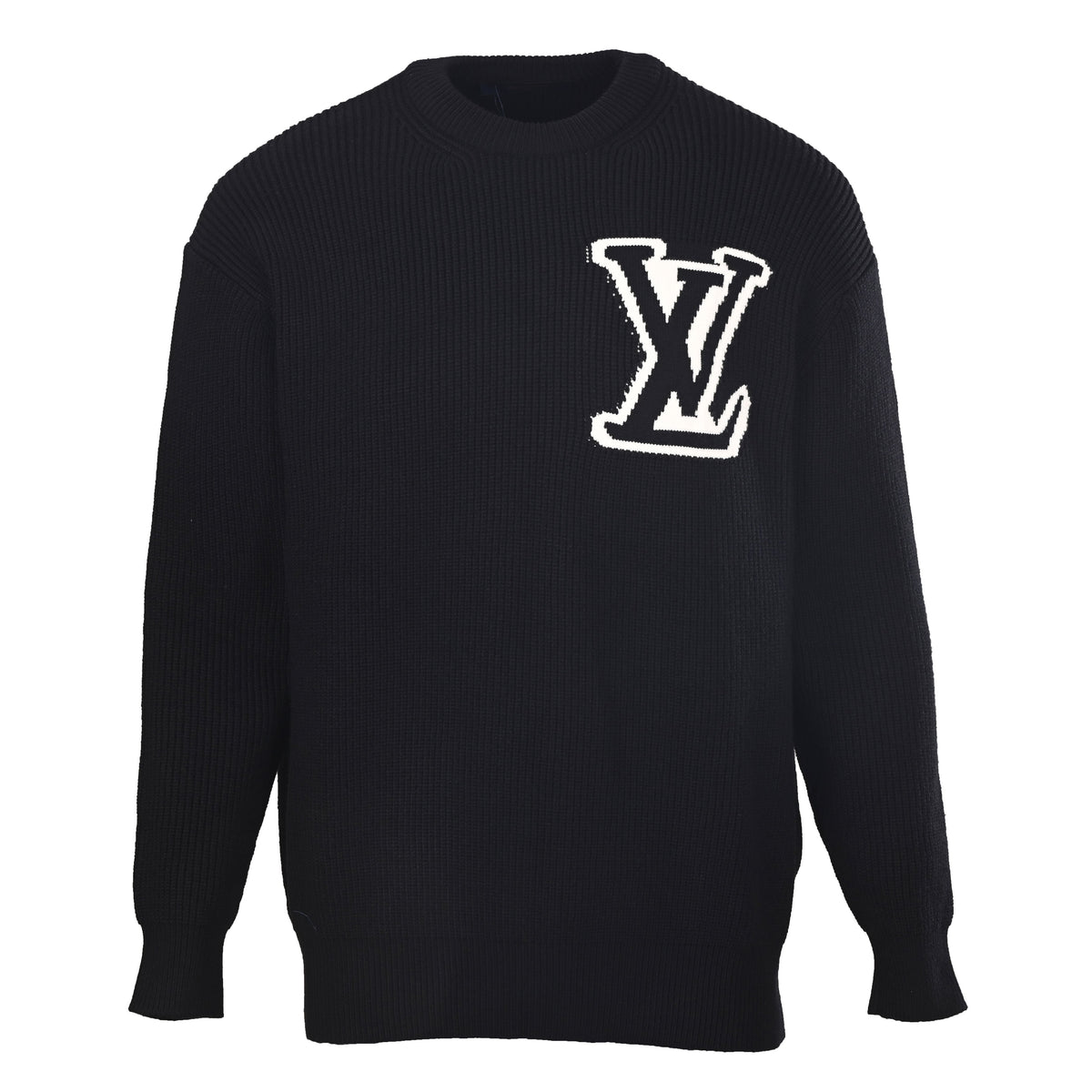 Louis Vuitton Classic Logo Sweater with Crewneck | Designer Knit Pullover for Luxury Casual & City Layering