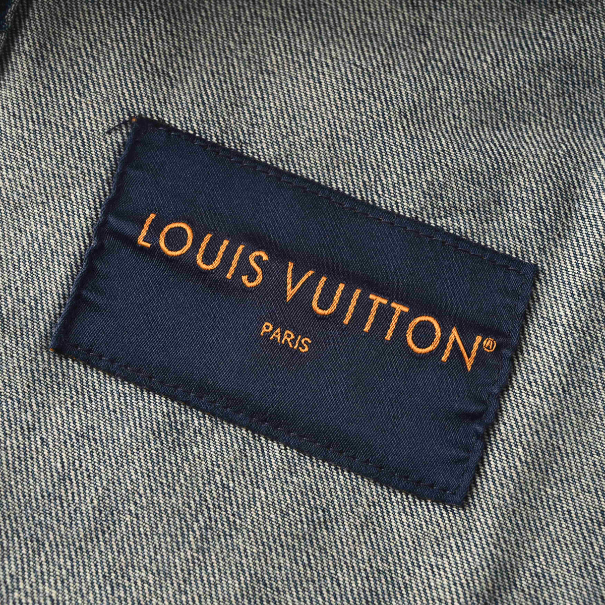 Louis Vuitton Leather-Trim Denim Jacket | Luxury Designer Jean Outerwear for Casual Layering & Statement Streetwear