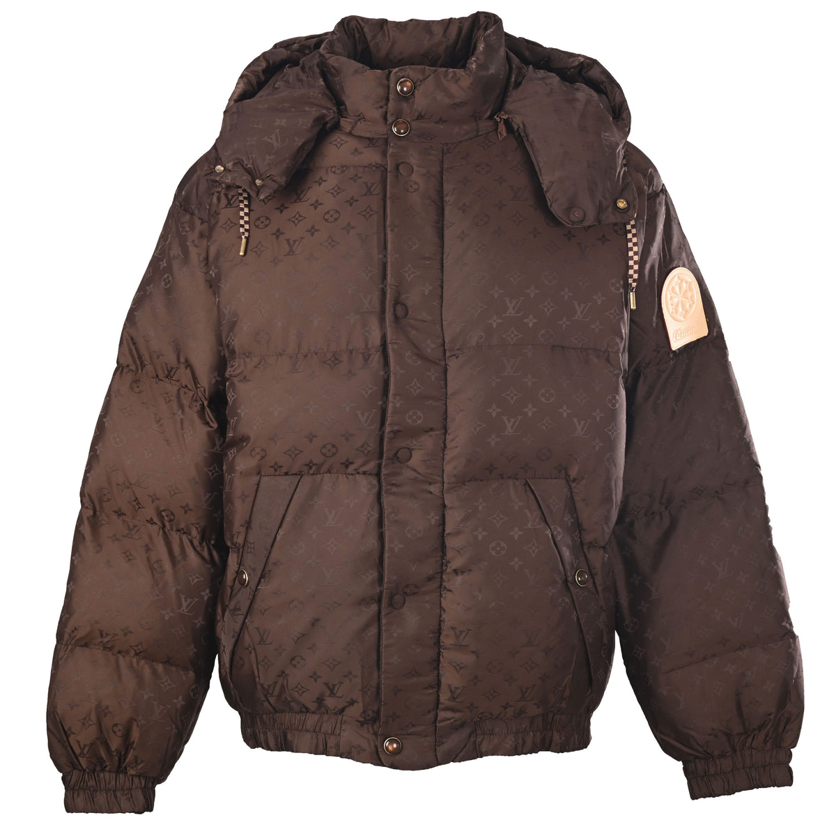 Louis Vuitton All-Over Monogram Padded Jacket | Technical-Inspired Designer Outerwear for Urban Winter Styling