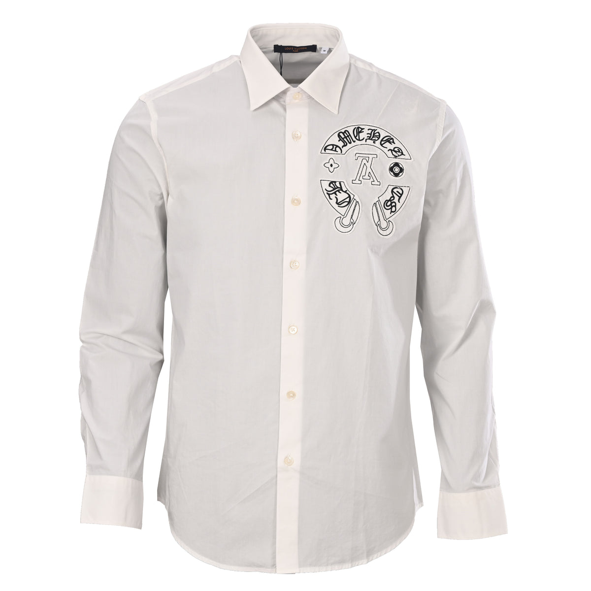 Louis Vuitton x Chrome Hearts Patchwork Long Sleeve Shirt | Designer Streetwear Statement Style
