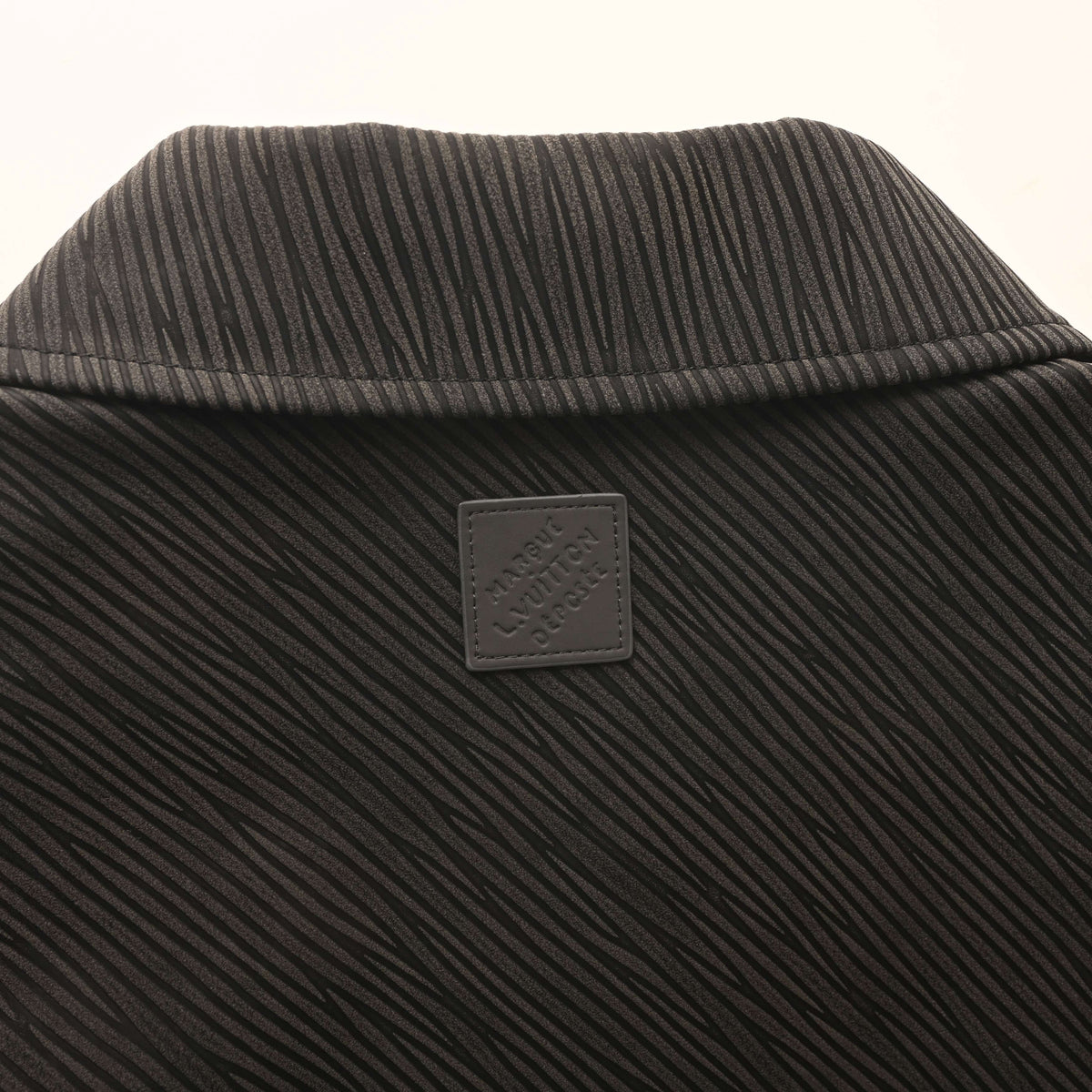 Louis Vuitton Cropped Military-Inspired Jacket - Textured Twill Unisex Outerwear with Gold-Tone Buttons and Epaulettes