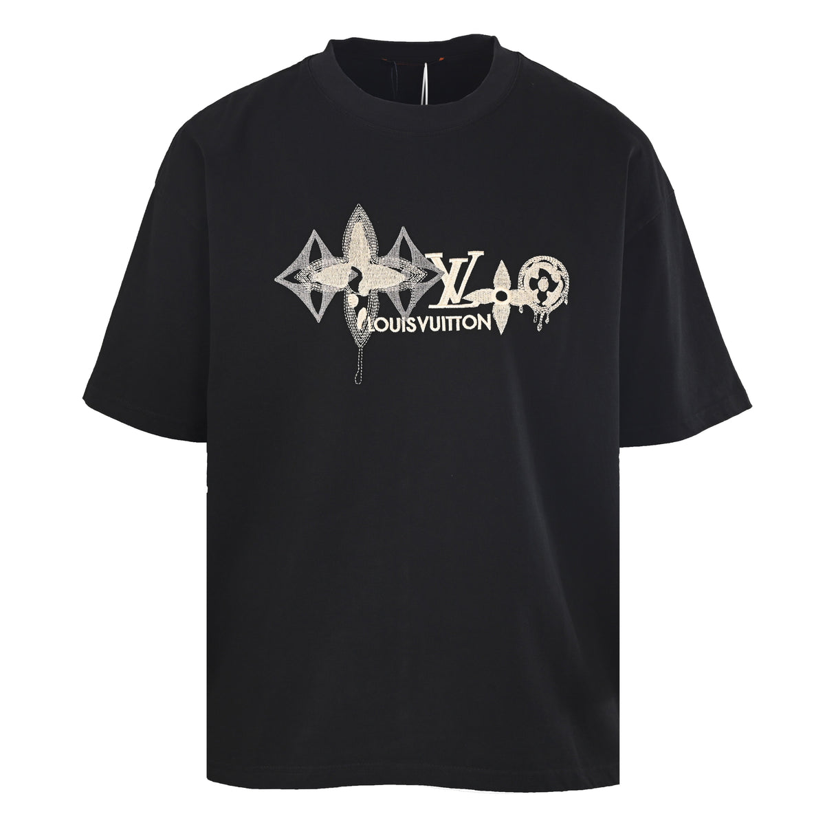 Louis Vuitton Monogram Embroidery Short-Sleeve Tee | Luxury Casual Style